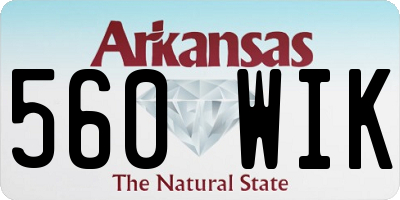 AR license plate 560WIK