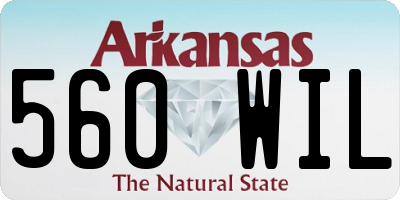 AR license plate 560WIL