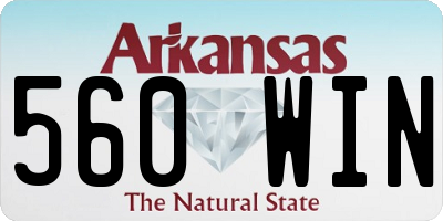 AR license plate 560WIN