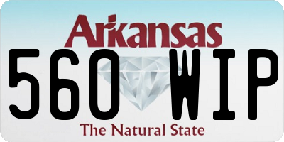 AR license plate 560WIP
