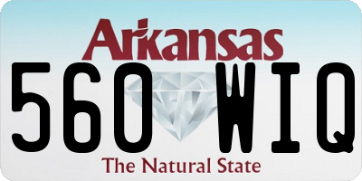 AR license plate 560WIQ