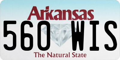 AR license plate 560WIS