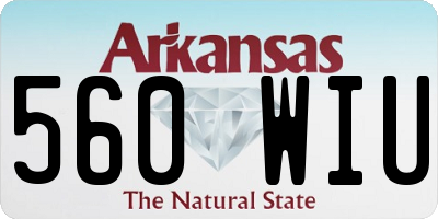 AR license plate 560WIU