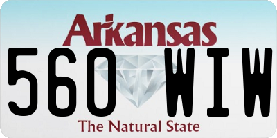 AR license plate 560WIW