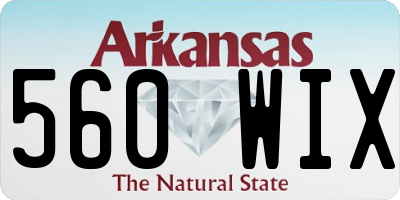 AR license plate 560WIX