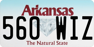 AR license plate 560WIZ