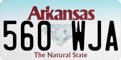 AR license plate 560WJA