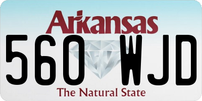 AR license plate 560WJD