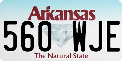 AR license plate 560WJE