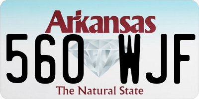 AR license plate 560WJF