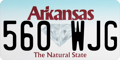AR license plate 560WJG