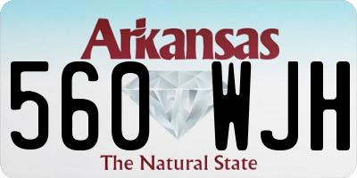 AR license plate 560WJH
