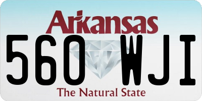 AR license plate 560WJI