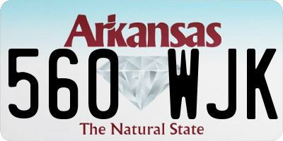 AR license plate 560WJK