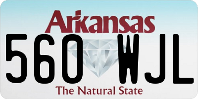 AR license plate 560WJL