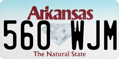 AR license plate 560WJM