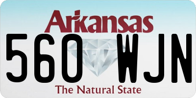 AR license plate 560WJN