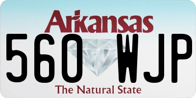 AR license plate 560WJP