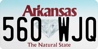 AR license plate 560WJQ