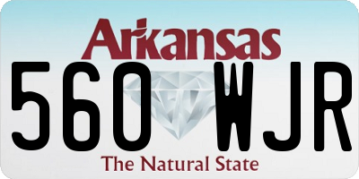 AR license plate 560WJR