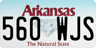 AR license plate 560WJS