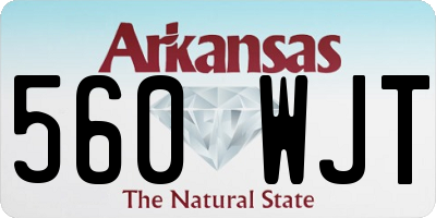 AR license plate 560WJT