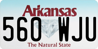 AR license plate 560WJU