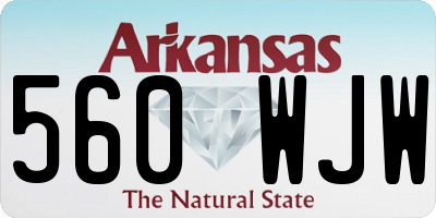 AR license plate 560WJW