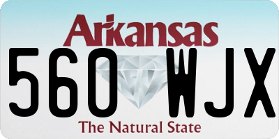 AR license plate 560WJX
