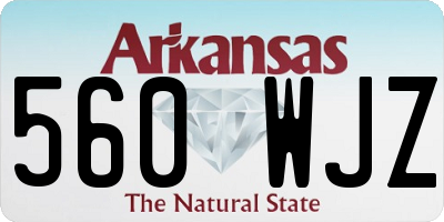 AR license plate 560WJZ