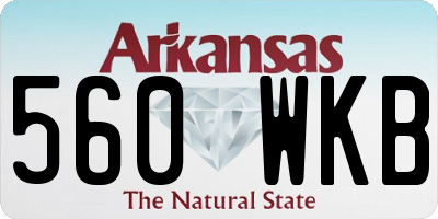AR license plate 560WKB