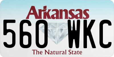 AR license plate 560WKC