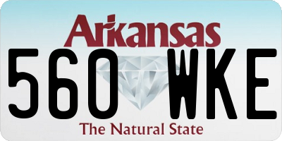 AR license plate 560WKE
