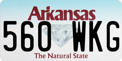 AR license plate 560WKG