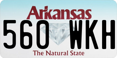 AR license plate 560WKH