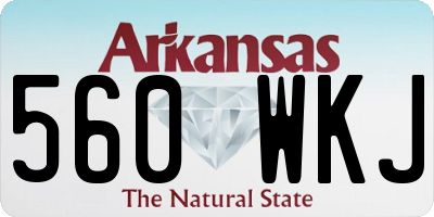 AR license plate 560WKJ