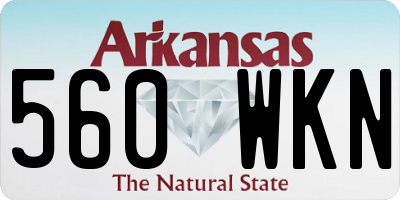 AR license plate 560WKN