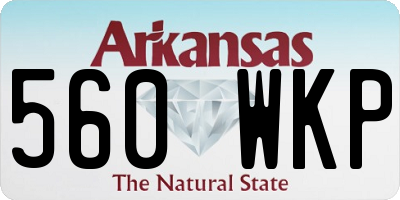AR license plate 560WKP