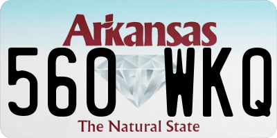 AR license plate 560WKQ
