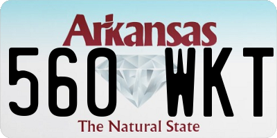 AR license plate 560WKT