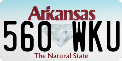 AR license plate 560WKU
