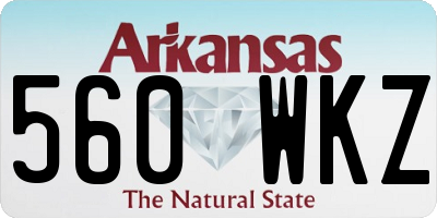 AR license plate 560WKZ