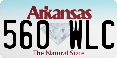 AR license plate 560WLC