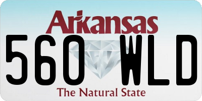 AR license plate 560WLD