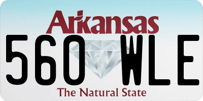 AR license plate 560WLE