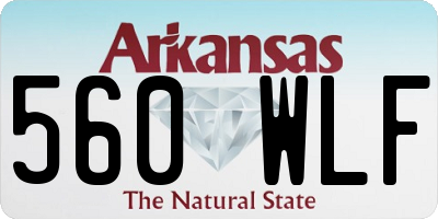 AR license plate 560WLF