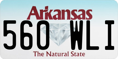 AR license plate 560WLI