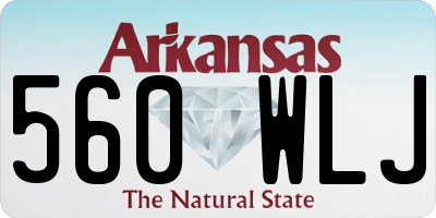 AR license plate 560WLJ