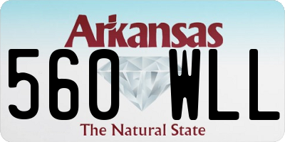 AR license plate 560WLL