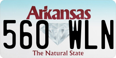 AR license plate 560WLN